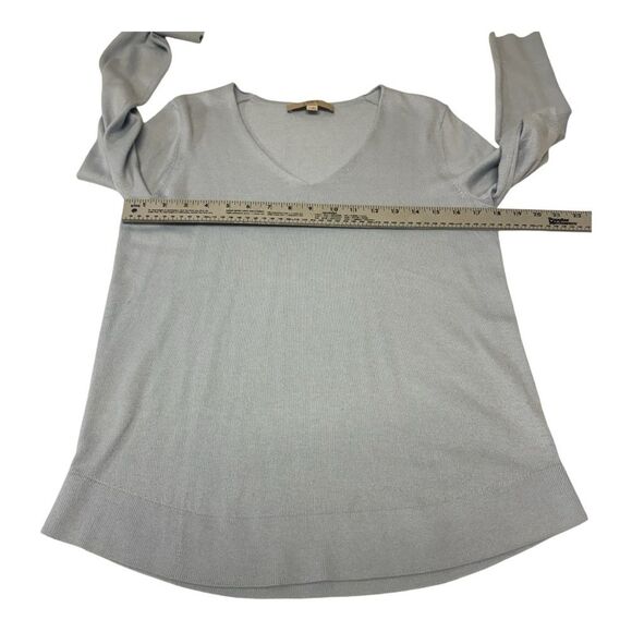 Loft Baby Blue V Neck Pullover Preppy Sweater Size S - Picture 6 of 7